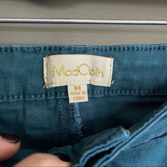ModCloth Ready Set Swank Skinny Pants Teal‎ Medium - Picture 8 of 16